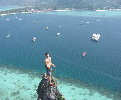 Climb Koh Phi Phi, thailand, also good is koh lao liang climbing